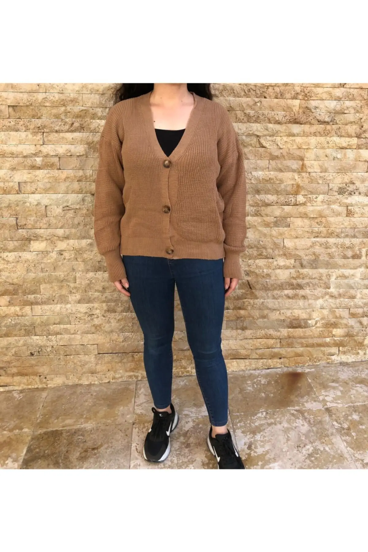 

Women's Cardigan 3 Button Casual Knitted High Quality Fashion Cardigan Sweaters Loose Sweater Jumper