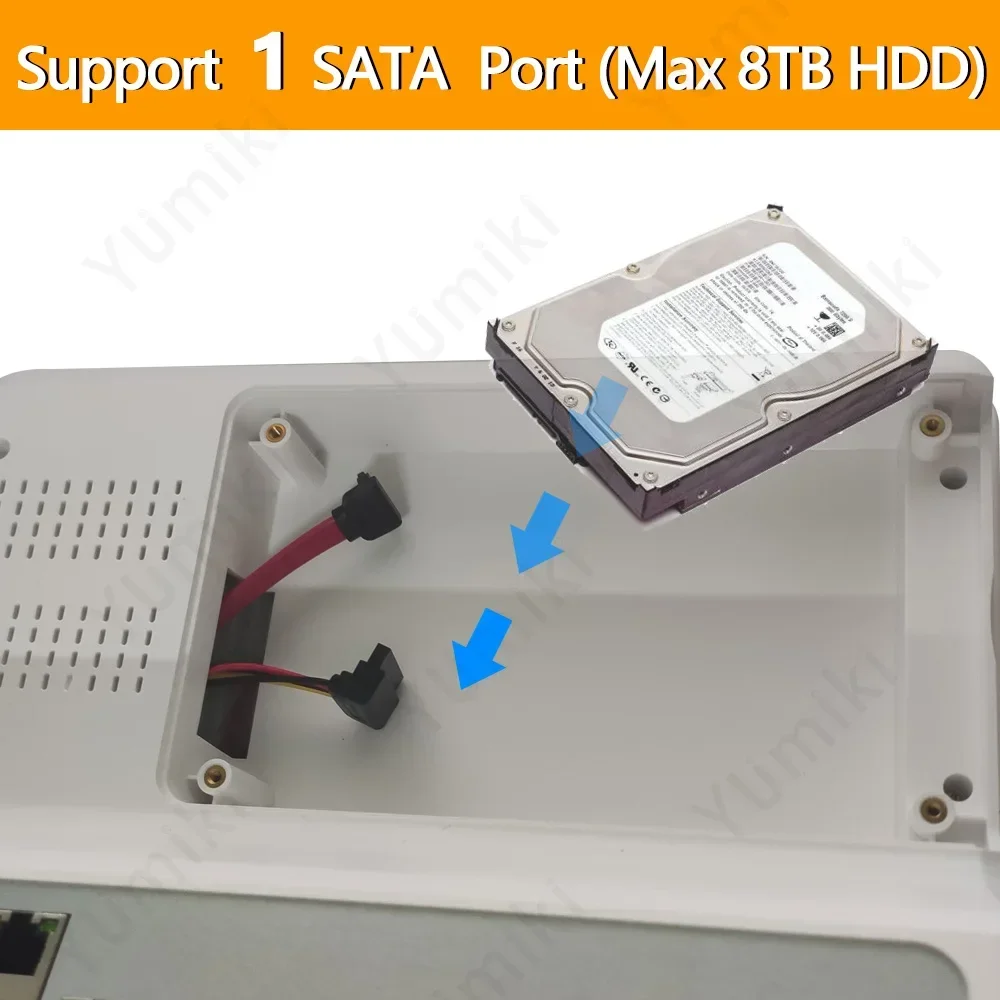 10 1-дюймовый экран 5M-N DVR H.265 8-канальная AHD-камера Видеорегистратор для наблюдения