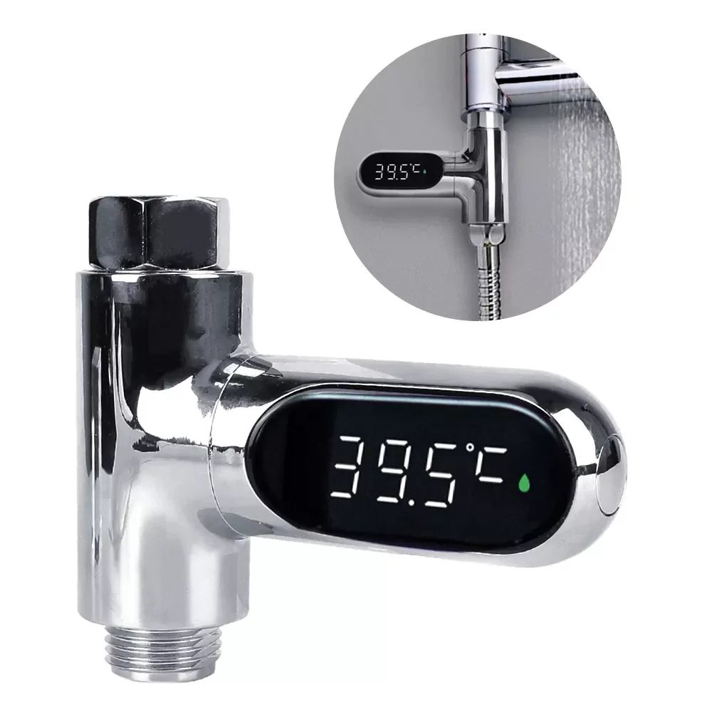 

Термометр для душа и воды со светодиодным дисплеем, умный Электрический измеритель температуры воды, аксессуары для ванной комнаты