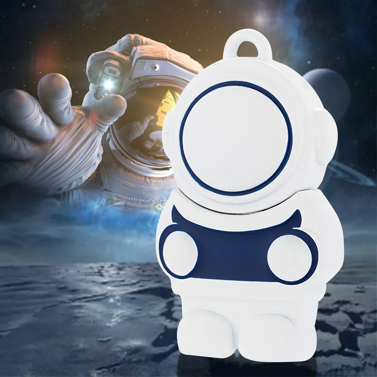 

Type C Adaptor Cute Cartoon Astronaut Flash Drive 64g Memory Stick U Disk For Laptop / Computer Thumb Drive Keychain Design