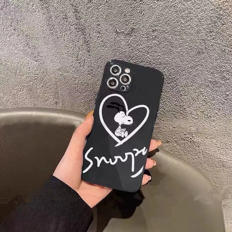 

Snoopy Silicone Phone Case for IPhone 11 12 13 Pro Max 11pro 11promax 12pro 12promax 13pro 13promax XS Creative Phone Case