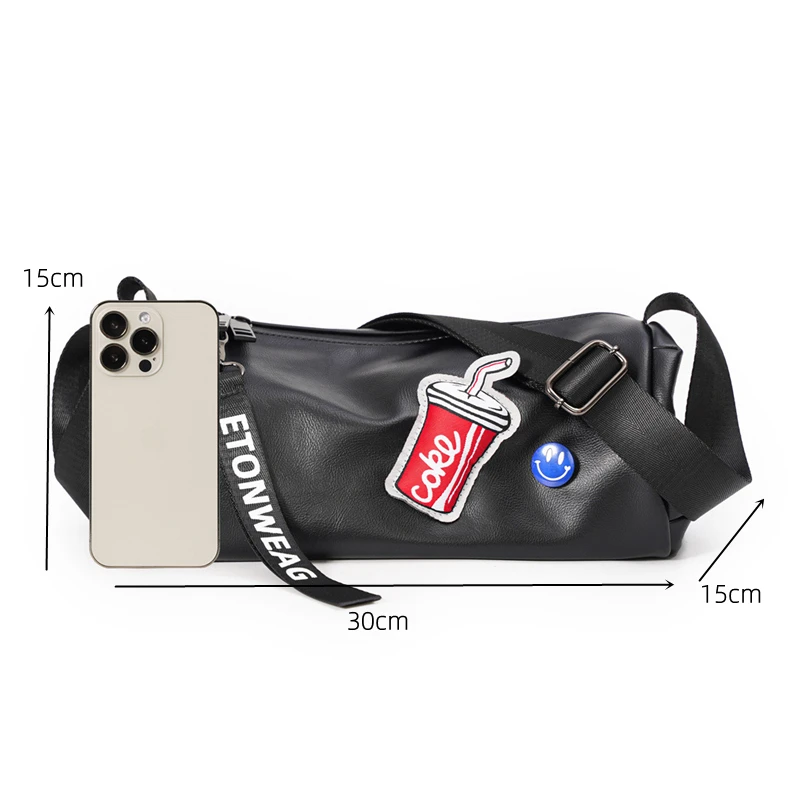 Сумка кросс-боди Мужская повседневная Сумочка на плечо с знаком колы чемоданчик