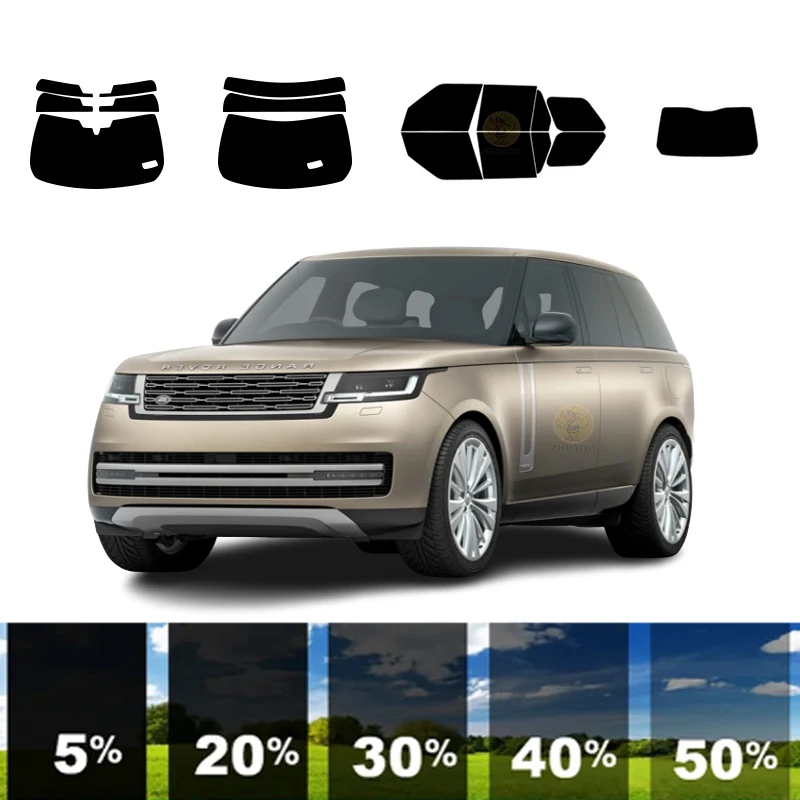 Предварительно вырезанная съемная тонировочная пленка для окон автомобиля 100%