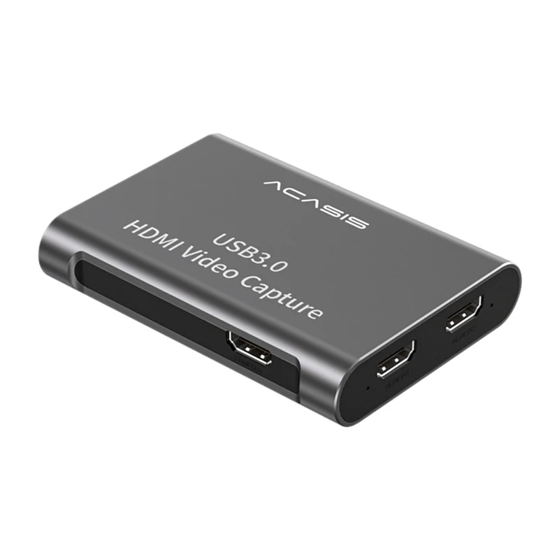 Acasis Dual HDMI HD 4K Video USB-C 3.0 HDMI Capture Card Support OBS Live Recording Capture Box 1080P Video Converter