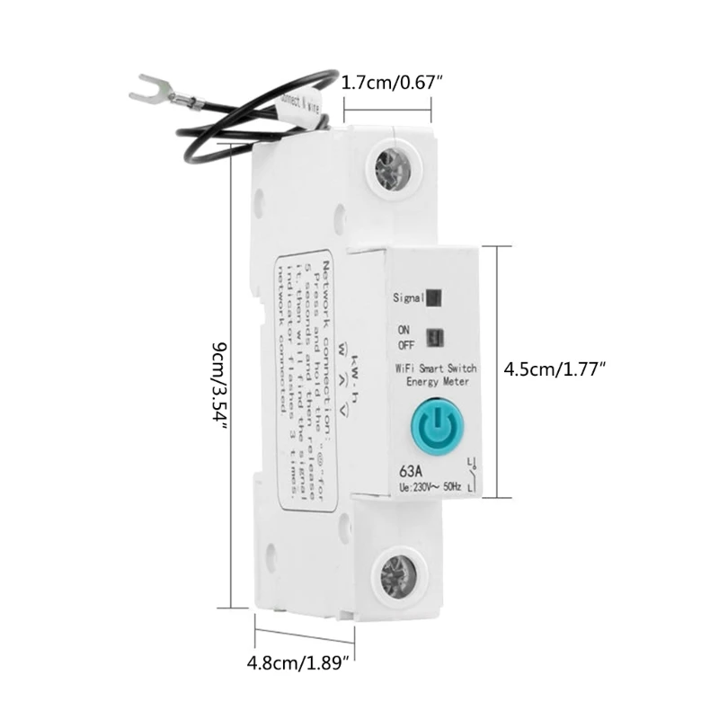 

Ewelink Single Phase WIFI Energy Meter Kwh Metering Monitoring Circuit