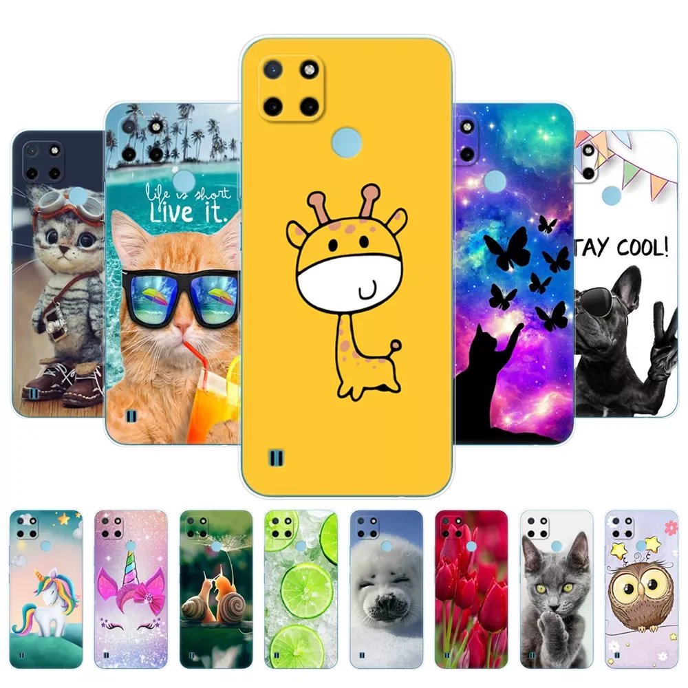 

For Realme C21Y C25Y Case Silicon Back Cover Phone Case For OPPO Realme C21Y C25Y 4G Soft Case RMX3261 coque TPU bumper 6.5inch