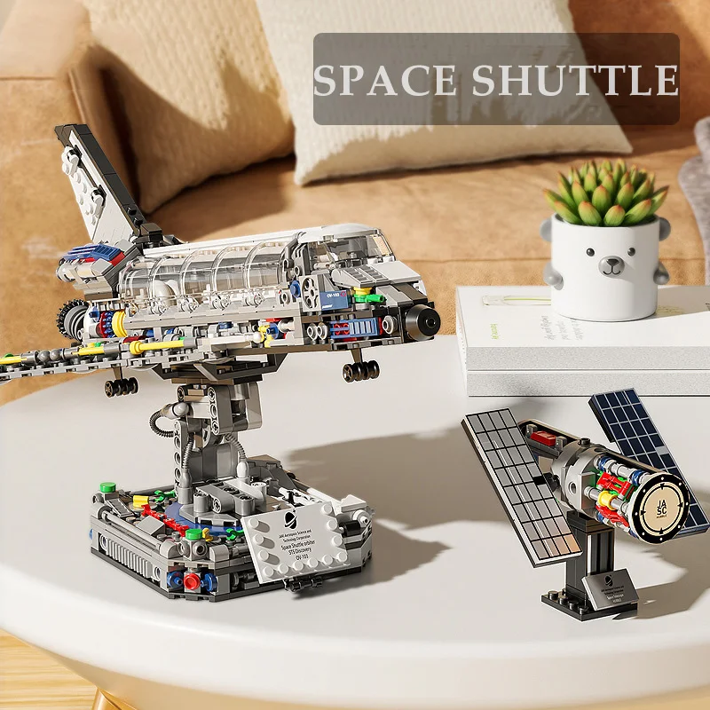 

Креативная модель космического корабля, строительные блоки, городской технический космический корабль, спутник, ракетные блоки, игрушки MOC, подарок для детей и взрослых