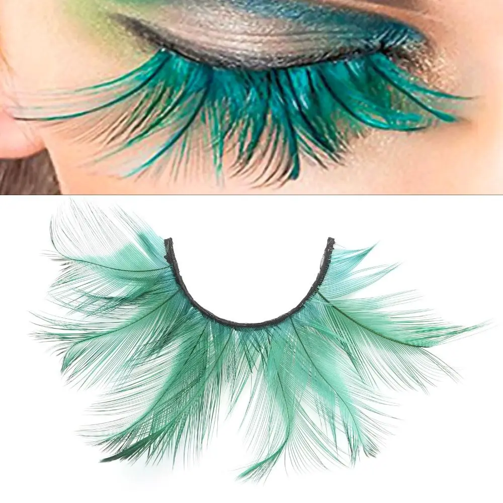 Eyelash Extension Feather Eyelashes Feather False Lashes  Halloween Costume  for Masquerade Party Anime Cosplay