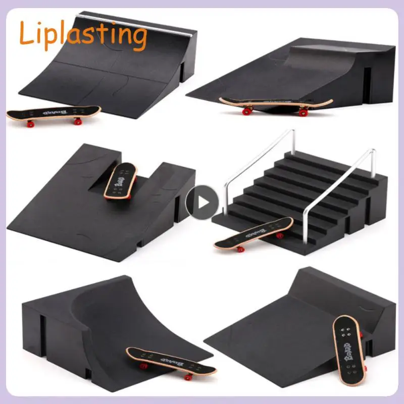 

Skate Ramp Mini Training Skating Board Professional Venue Scene Props Mini Funny Ramp Stairs Venue Combination Novelty Toys