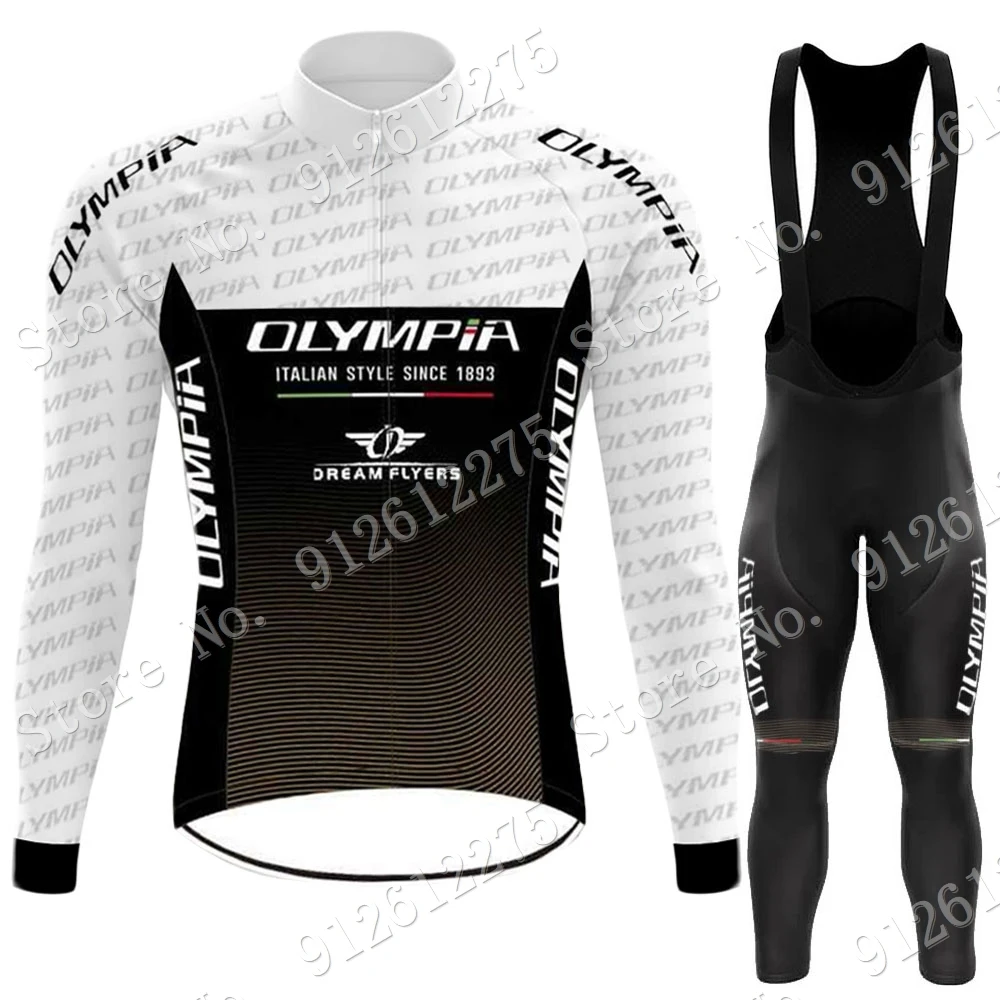 

Комплект одежды Maglia Olympia мужской из итальянской трикотажной ткани, летняя одежда с длинными рукавами для езды на велосипеде, Дорожные Брюки ...