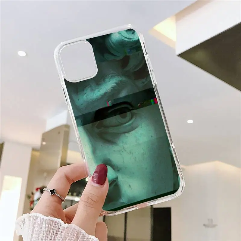 Итальянский чехол с Леонардо да Винчи для Iphone 11 12 13 Pro Max 6s 7 8 Plus X Xr Xs Se2020 прозрачный