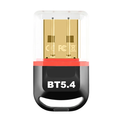 USB BT 5,4 Dongle приемник с поддержкой Win11/10/8.1 USB передатчик для ПК динамика беспроводной мыши