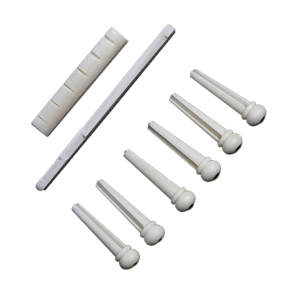 

1 Set Bone Bridge Acoustic 6 String Durable Bridge Guitar Supplies for Home Shop Store