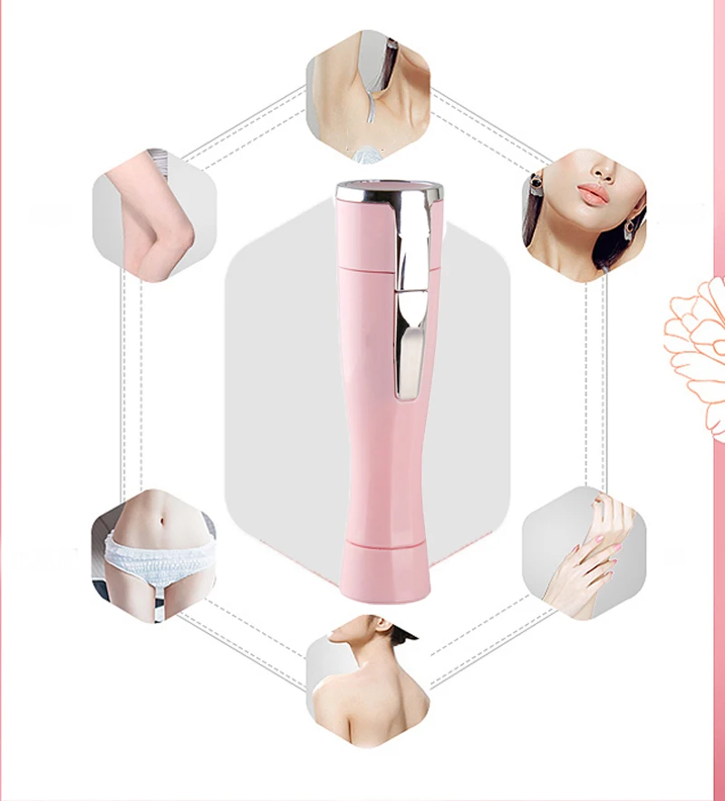 

Kemei Mini Lady Epilator shaving knife Women Hair Remover Portable Depilatory Female Razor Shaver Travel Essentials KM-1012 DF