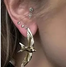 Серьги-гвоздики Digadagu с голубом мир из нержавеющей стали