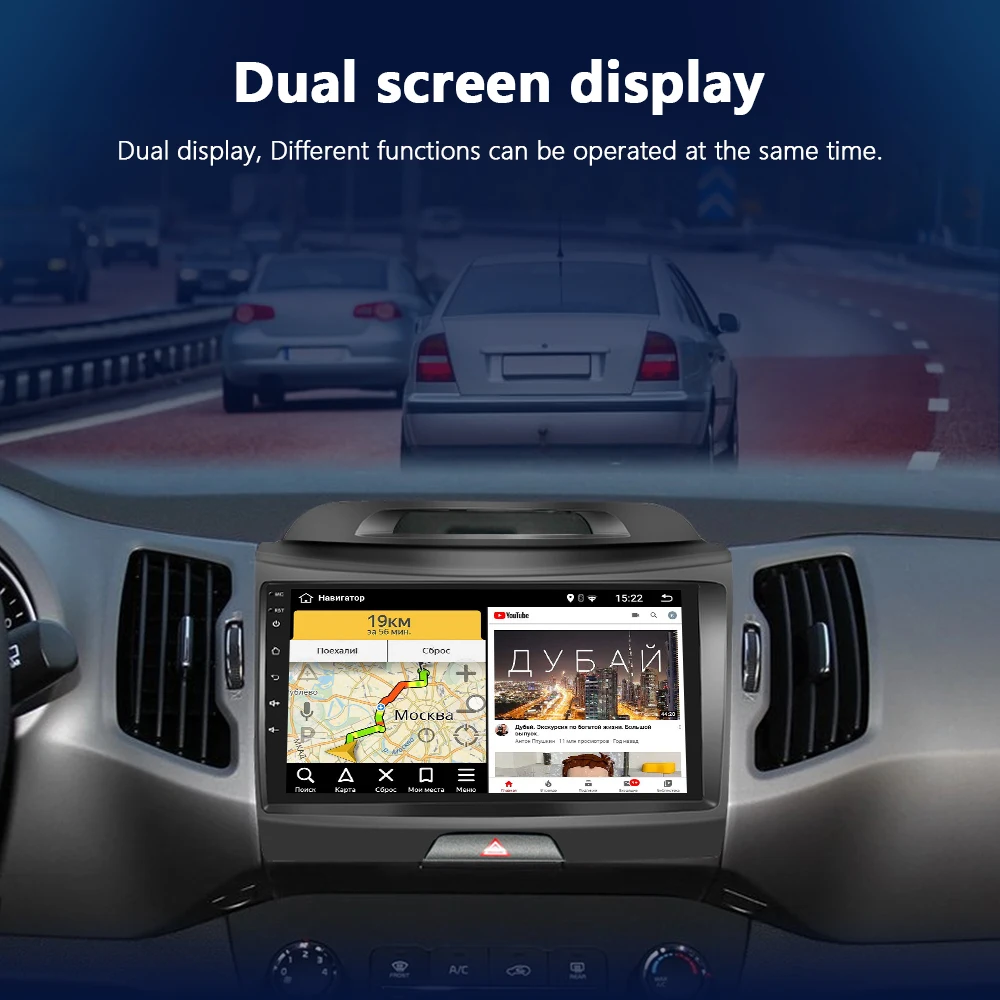 Автомагнитола 2DIN для KIA Sportage 3 2010-2016 4G Wi-Fi GPS |