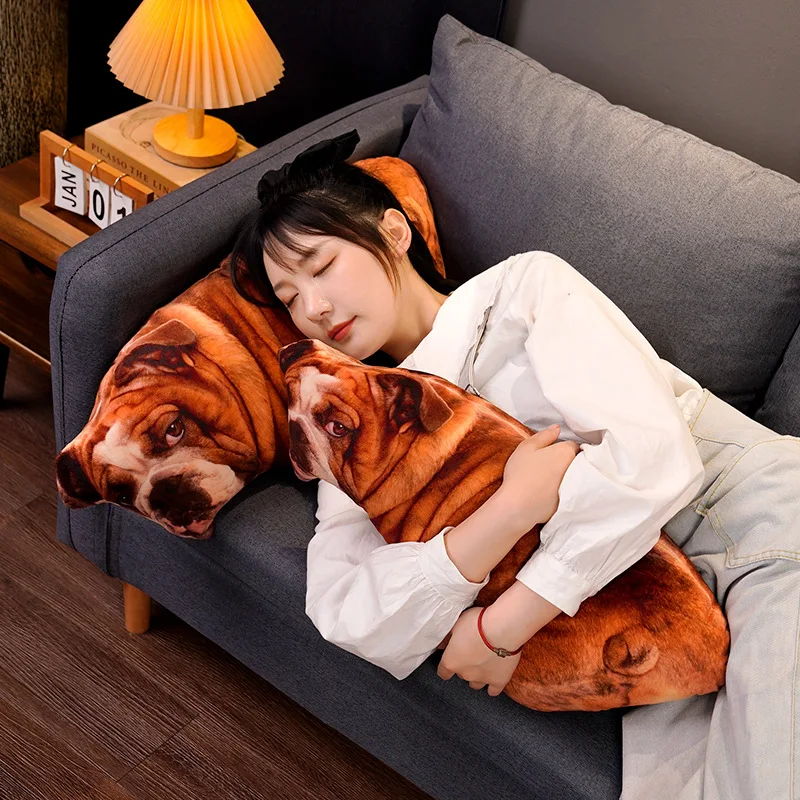 Cute Simulation Corgi Dog Plush Pillow Stuffed Soft Plushie Shiba Inu Labrador French Bulldog Puppy Cushion Kids Girls Gift Deco images - 6