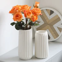 modern home decoration simple ceramic vase white desktop origami vase minimalist living room decoration office desk decoration