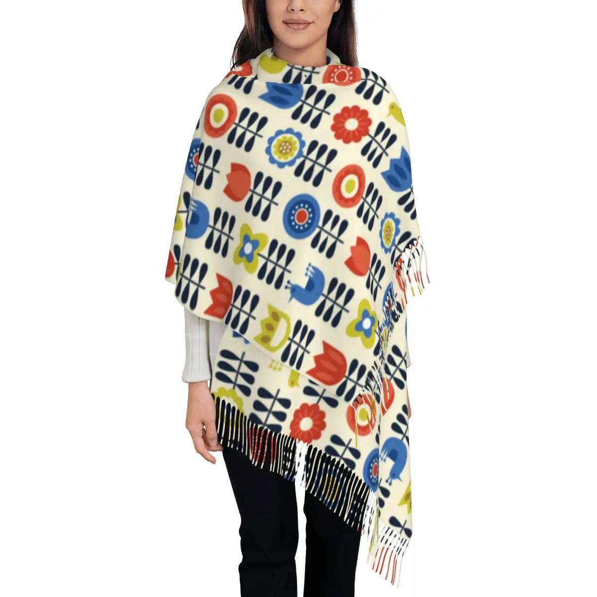 

Женский Длинный шарф в скандинавском стиле