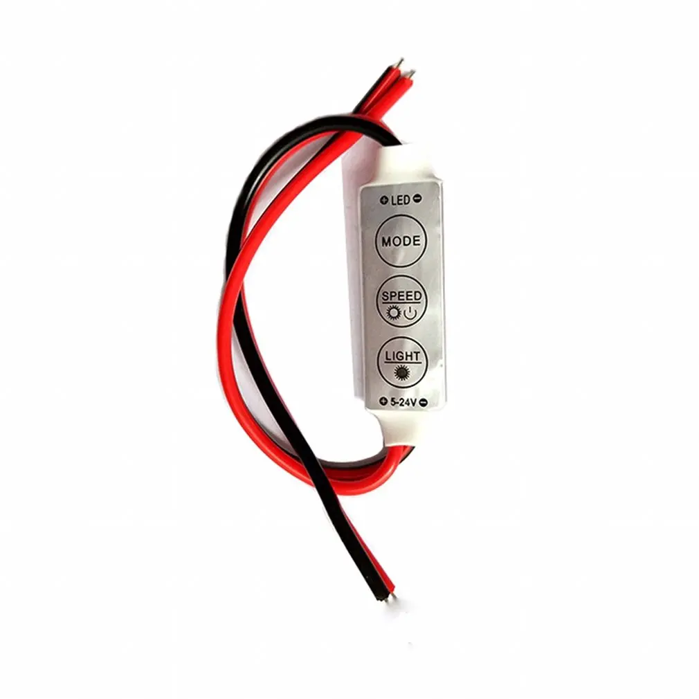 

NEW Dimmer Mini 5V 12A LED Dimmer Remote Controller For Single Color 5050/3528 Led Strips Brightness Dimmer