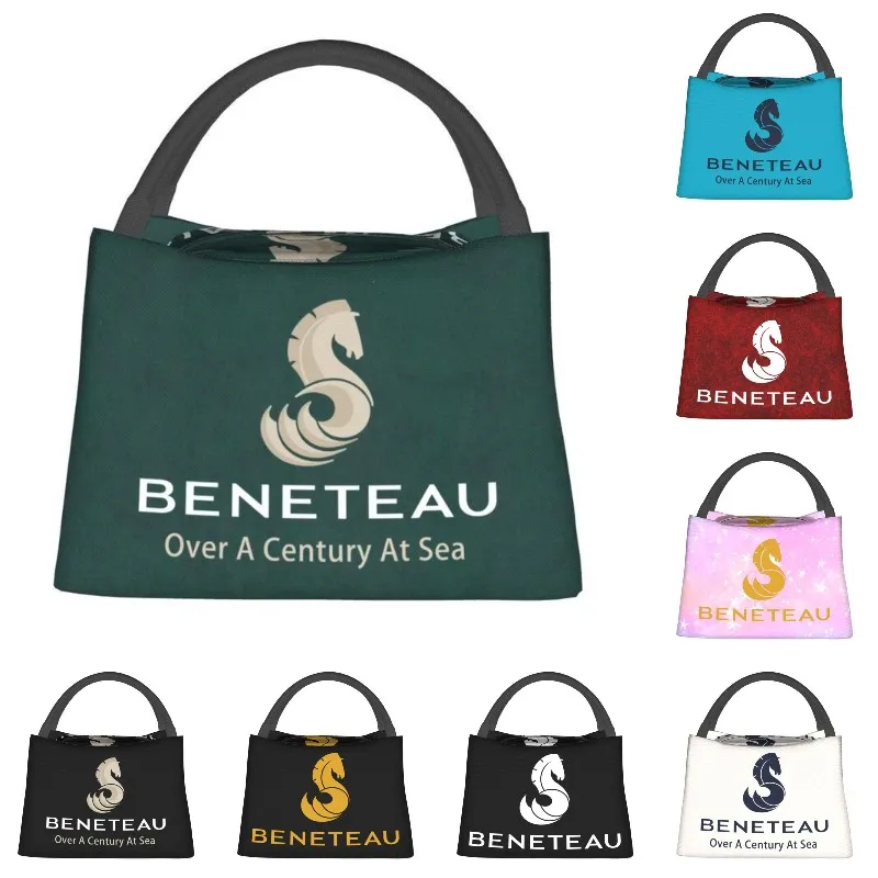 

Beneteau Sailboat Sailing Yacht Thermal Insulated Lunch Bag Women Resuable Lunch Tote for Office Outdoor Meal Food Box