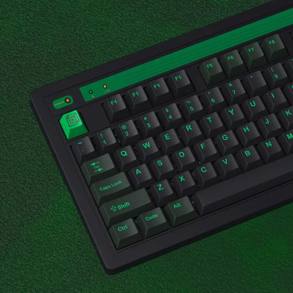Semicondutor 129 teclas personalidade подlimação PBT conjunto completo de teclado mecânico verde 108/61/98