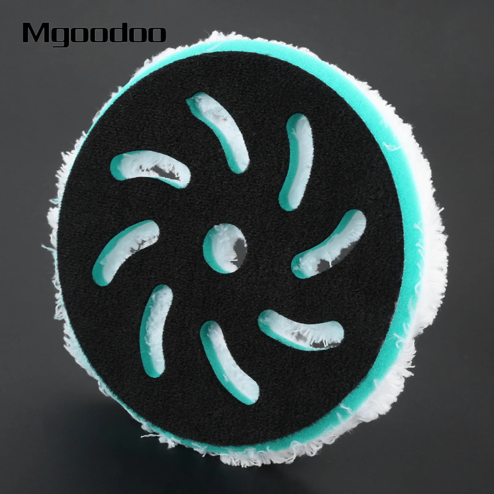 

1Pc Car Wind Wheel Harvest Wax Disc Microfiber Buff Wax Polishing Disc Buffing Pad 6.5inch for Rotary Dual Action DA Polishers