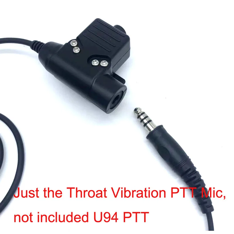 New Air Tube Telescopic Heavy Duty Throat Vibration Earphone Headset Mic Headphone NATO Plug For Walkie Talkie Two Way Radio