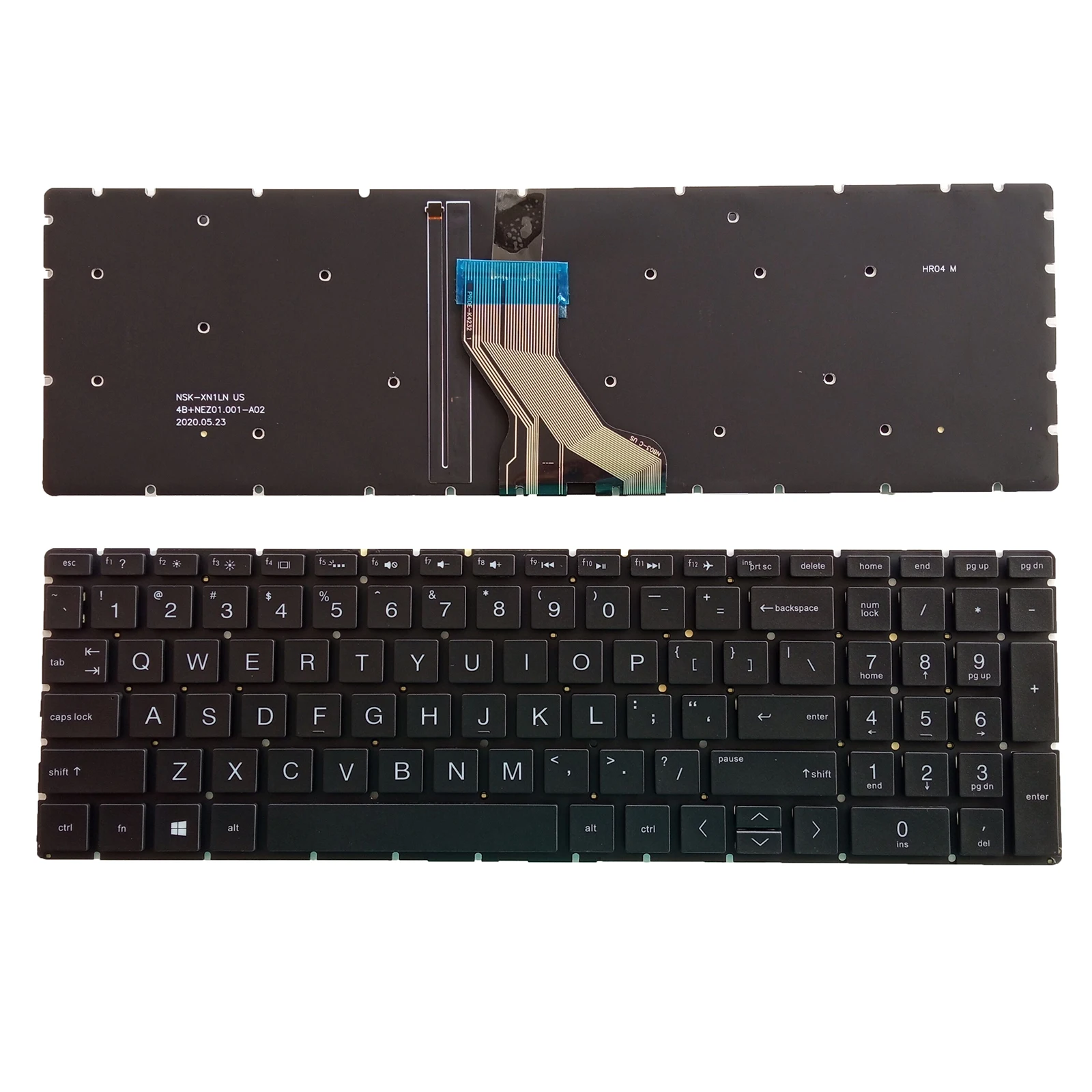 Новая клавиатура с подсветкой для ноутбука HP 15-DA 15-DB 15-DX 15-DA1005DX 15-DA0002DX