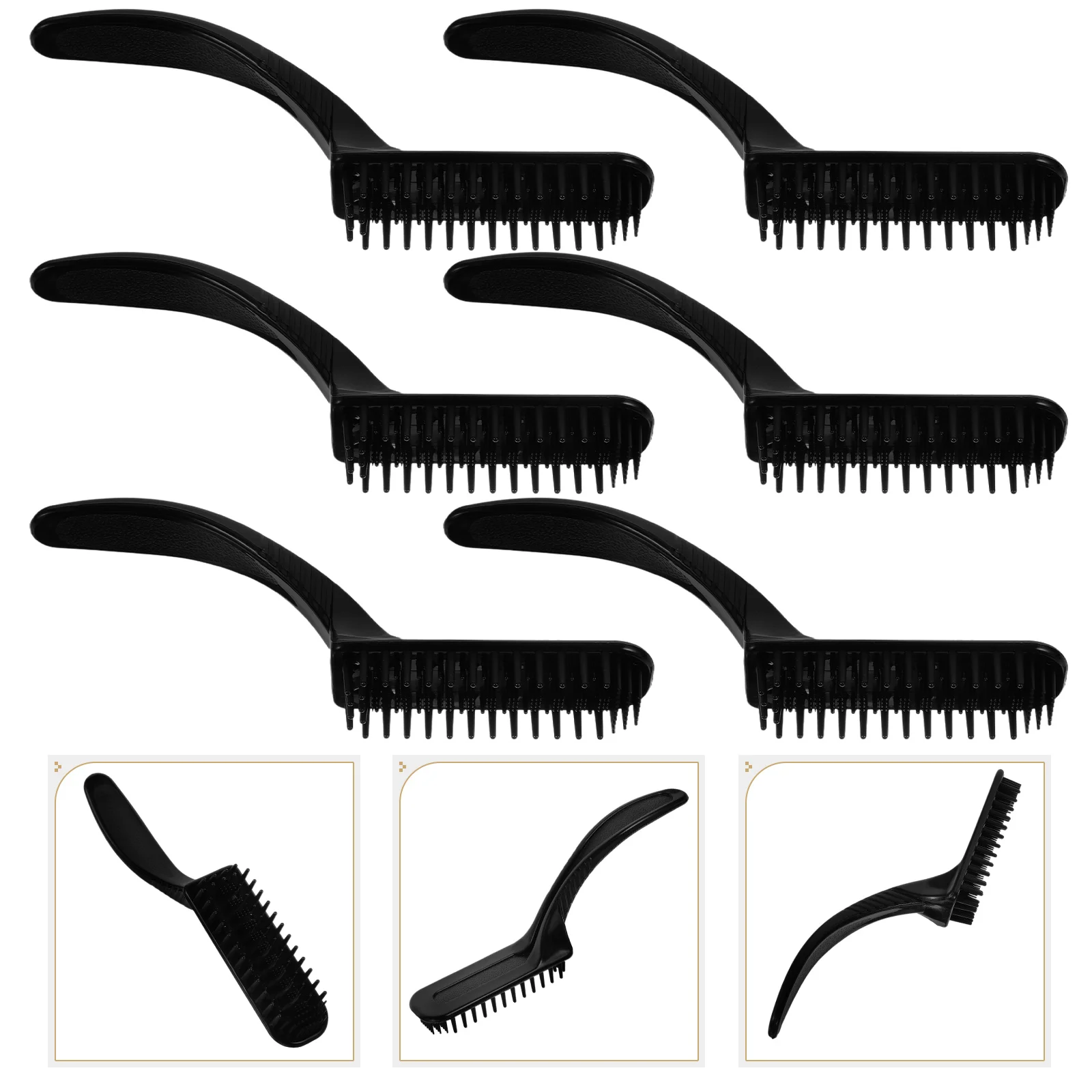 

6 Pcs Hair Dye Tool Salon Ladies Suits Applicator Brush Miss Teasing Combs Women