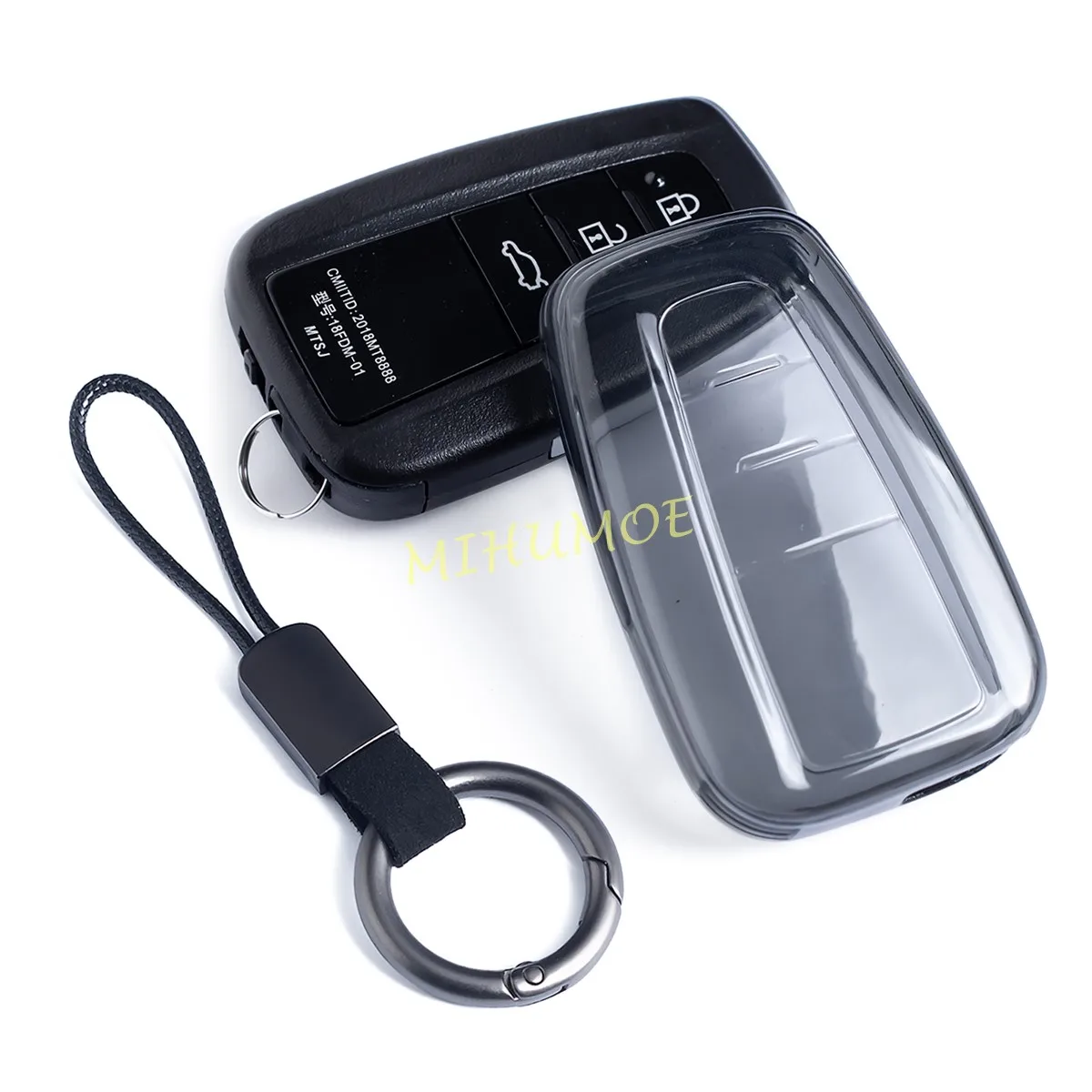 Для Toyota Highlander RAV4 Camry CHR Corolla Kluger Prius 4Runner Mirai 86 черный прозрачный брелок для ключей