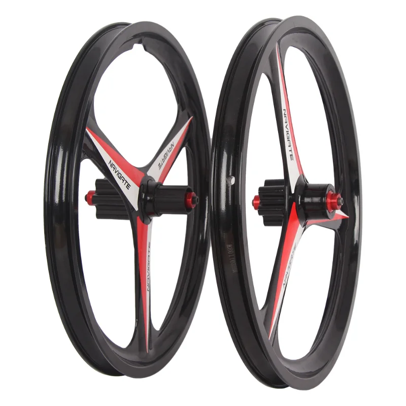 

20inch Magnesium Alloy 3 Spokes Cassette Wheelset Disc Brake Rims 20 Inch Wheels Mountain Bike Wheel MTB Bicycle Wheels WRXYH