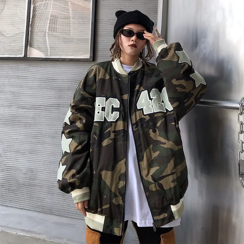 Американская Ретро камуфляжная бейсбольная форма куртка осень 2022 Новинка