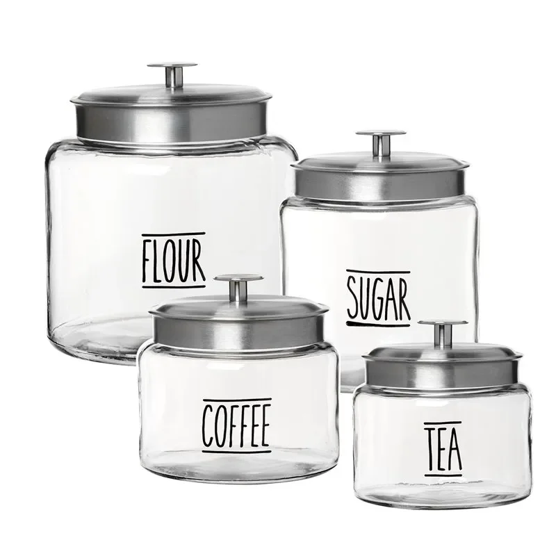 

Deluxe Small Glass Jars with Lids - Food Storage Containers, Pepper Spray, Squeeze Bottle for Self Defense and Kitchen Organiza