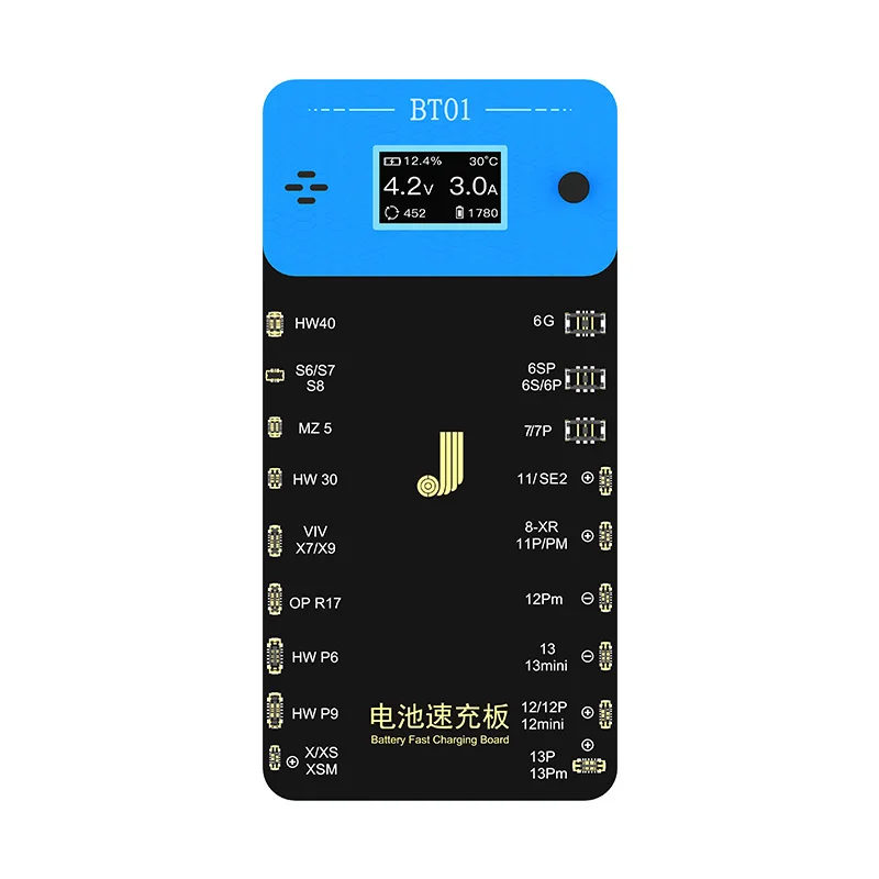 

JCID JC BT01 Battery Charger Fast Charge for iPhone 6G-13 Pro Max Android One Click Activation Detection