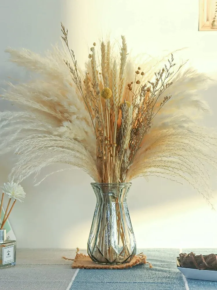 

Сухие цветы, пампасы, украшение для стола, аксессуары для украшения дома