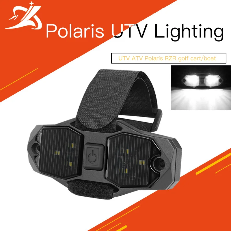 

12v Bar Guard Light Durable Car Roof Light Waterproof Universal Led Canopy Light With Switch For Utv Atv Polaris Rzr Golf