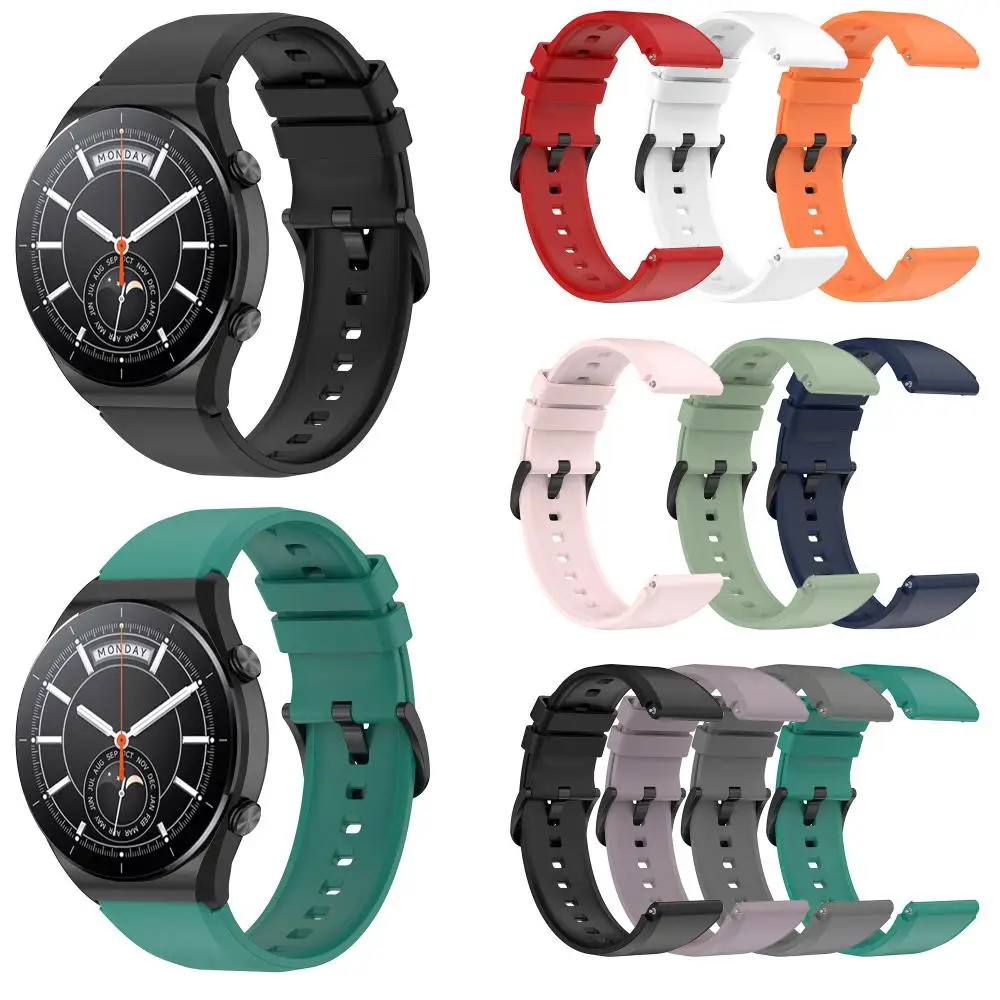 Ремешок силиконовый для Samsung Galaxy Watch 3 Универсальный спортивный резиновый браслет