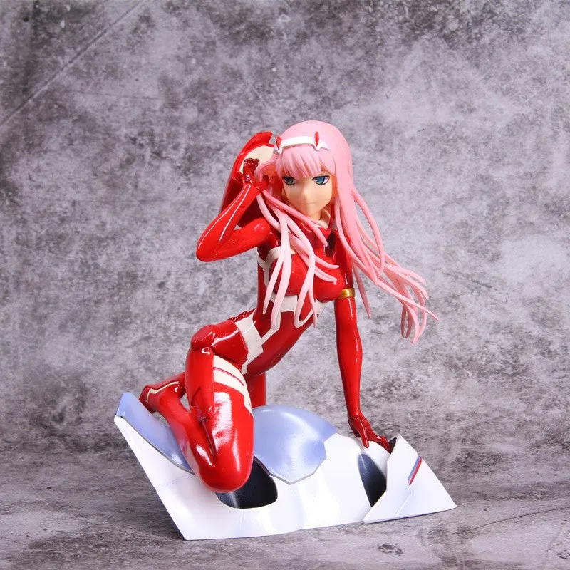 

15cm Darling in the Franxx Anime Figures Driving Suit Zero Two 02 Action Figure PVC Model Doll Classic Ornaments Toys Gifts