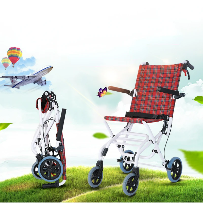 Foldable Hand-pushed Walking Chairs Ultra-light Aluminum Alloy Kids Hand-pushed Walking Chairs