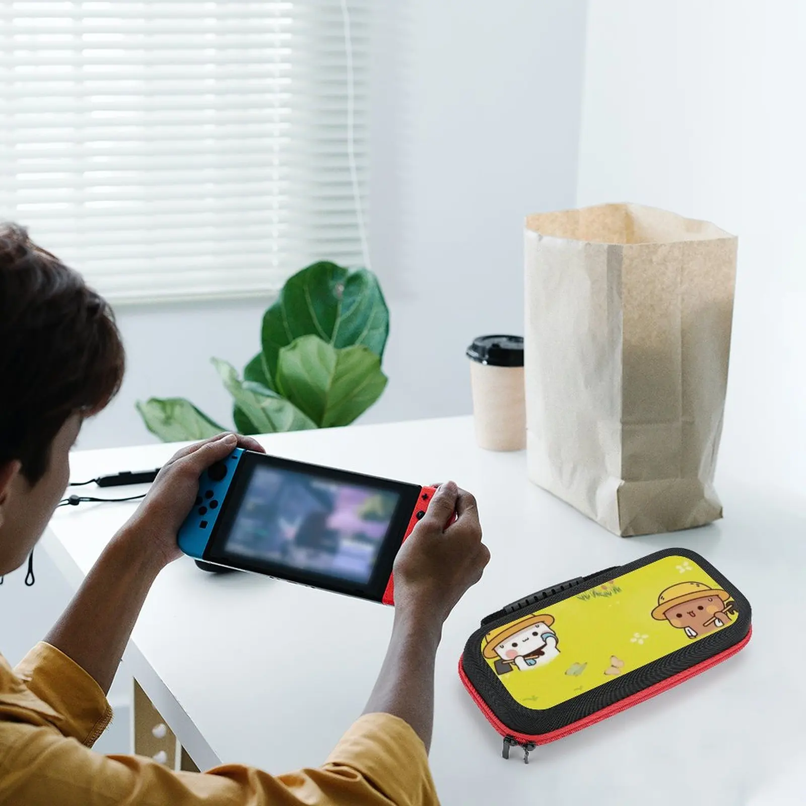 

Пара Bubu и Dudu Портативная сумка для Nintendo Switch усердно работающая на месте сумка для хранения компактный Повседневный защитный чехол