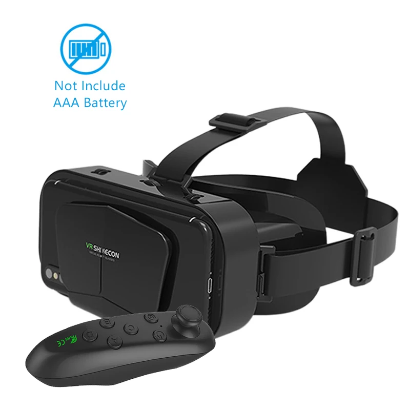 

3D VR Virtual Reality Headset Glasses Box with Control Stereo VR Google Cardboard Headset Helmet for IOS Android Smartphone