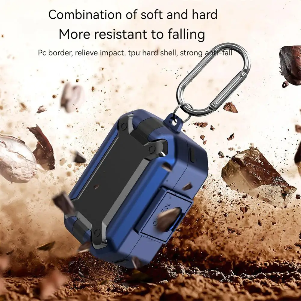 

Shockproof Headphone Case Non-slip Protective Sleeve Frame Compatible For Sennheiser Momentum True Wireless 3 Earbuds