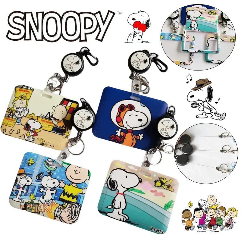 Kawaii Snoopy Business держатель для карт Badge Держатели банковских удостоверений