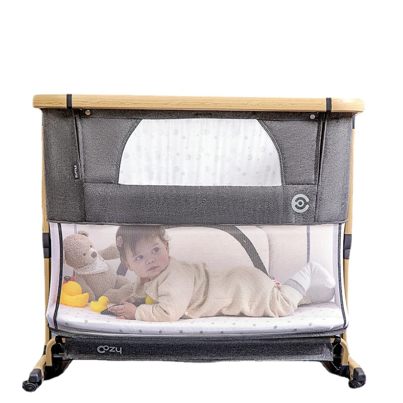 

Bed Splice King Bed Multi functional Cradle Bed Portable Foldable