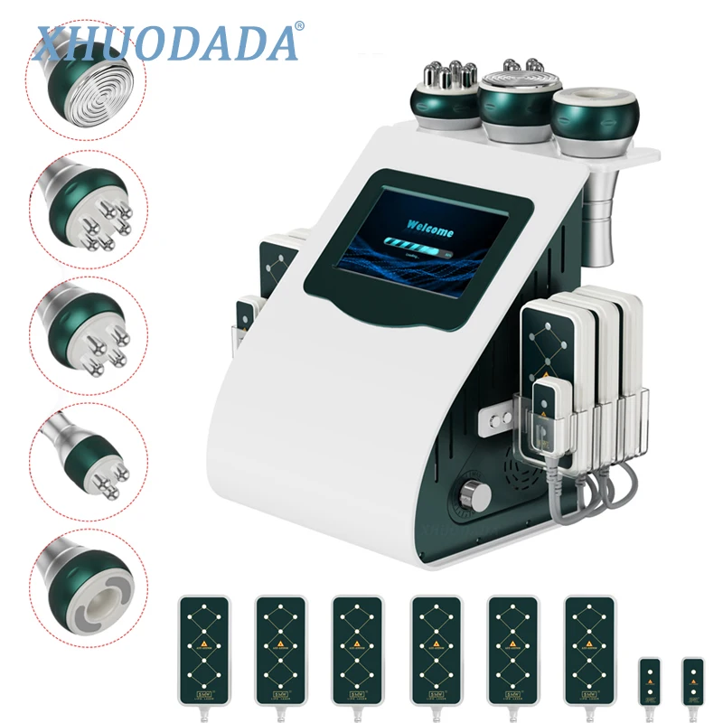 

Hot Product 6 in 1 Vacuum Laser Radio Frequency RF 40K Body Shape Slimming Ultrasonic Liposuction Cavitation Machine For Spa