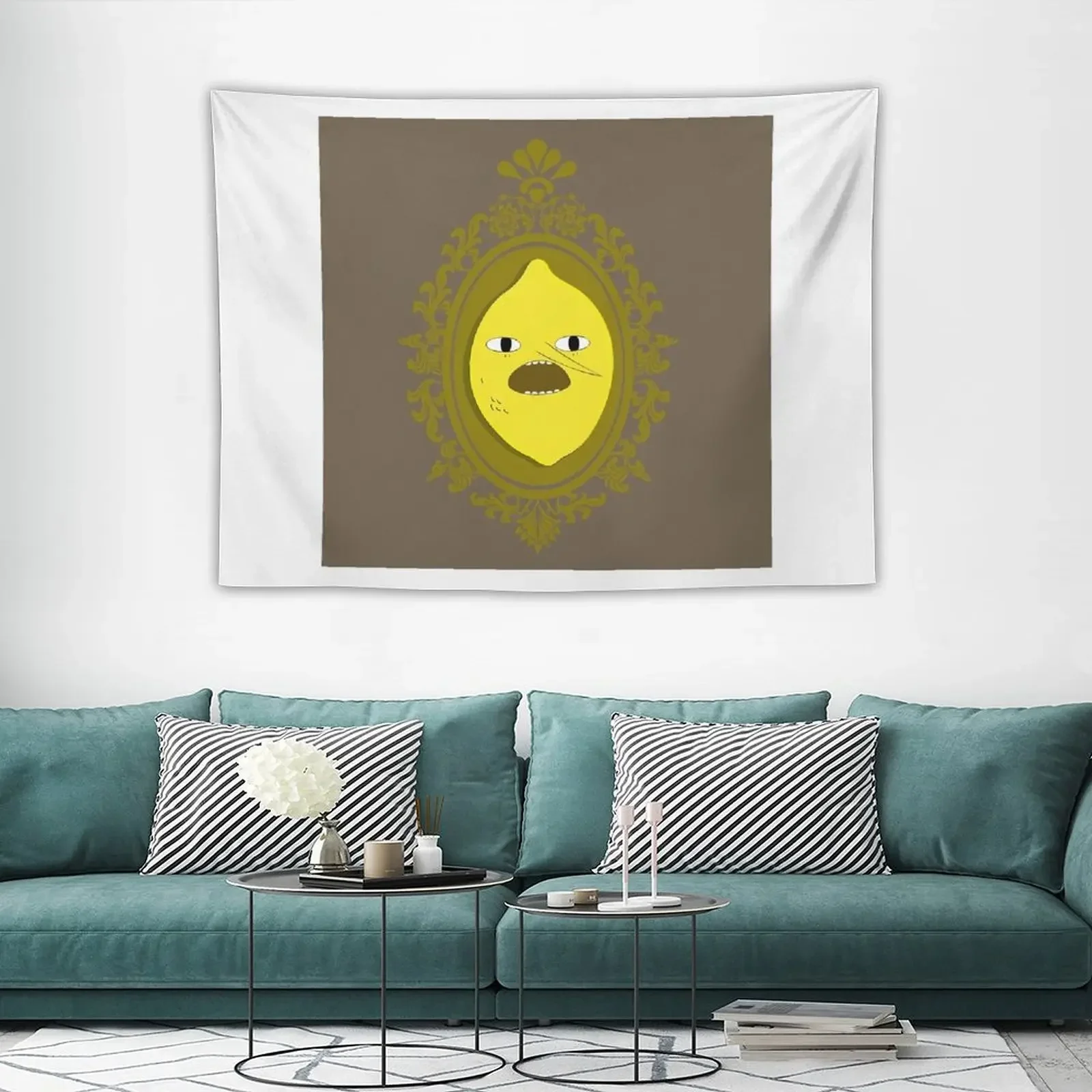 Неприемлемый гобелен с изображением лимона украшение для спальни эстетический