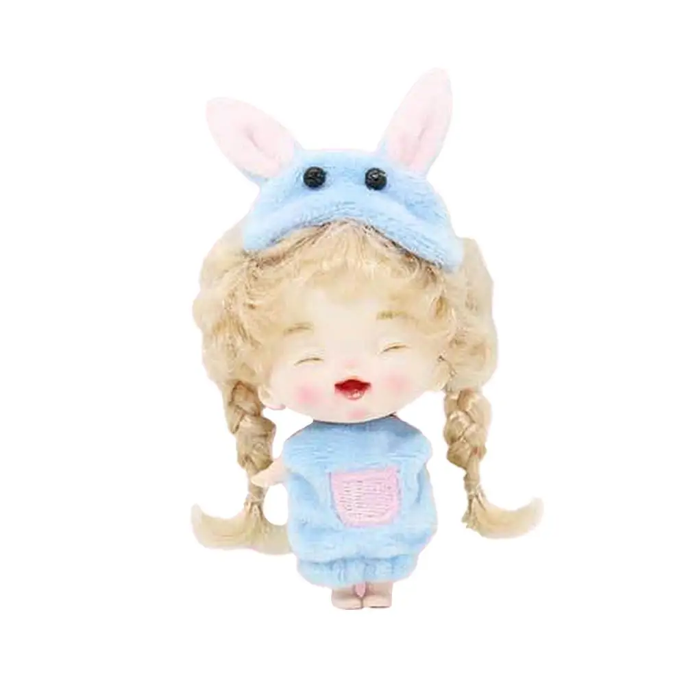 Мини-плюшевая кукла-брелок для девочек игрушки кукольное платье с милой пижамой