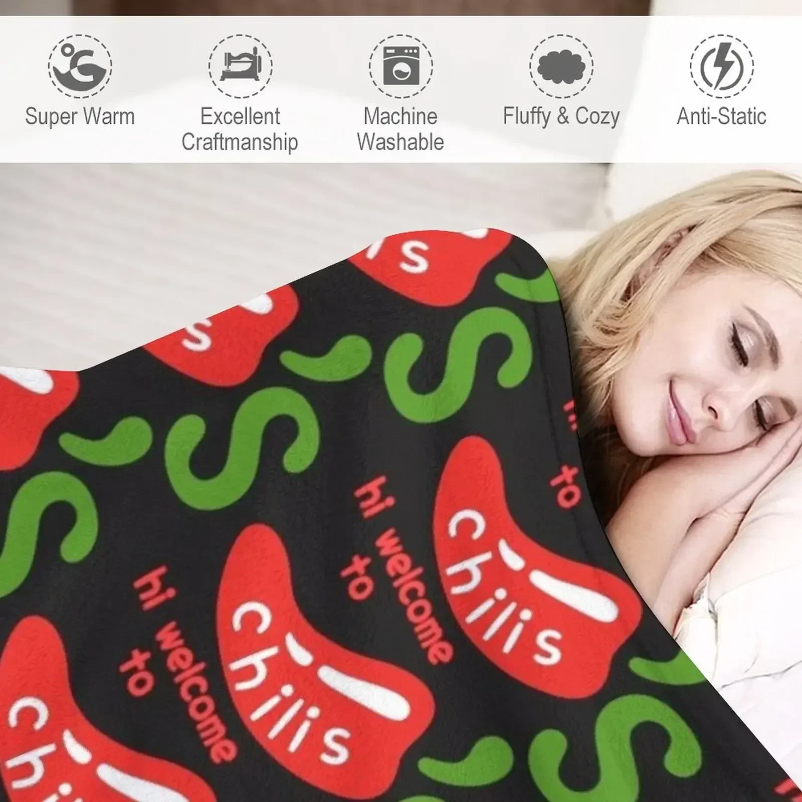 Плед с принтом в ассортименте