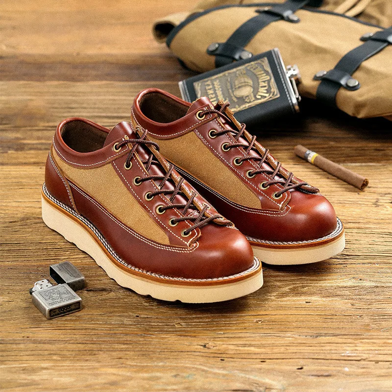 

Cowboy Boots Work Men Shoes Safety Shoes Motorcycle Boots Outdoor Boots Genuine Leather Ankle Strap Mixed Colors Boots